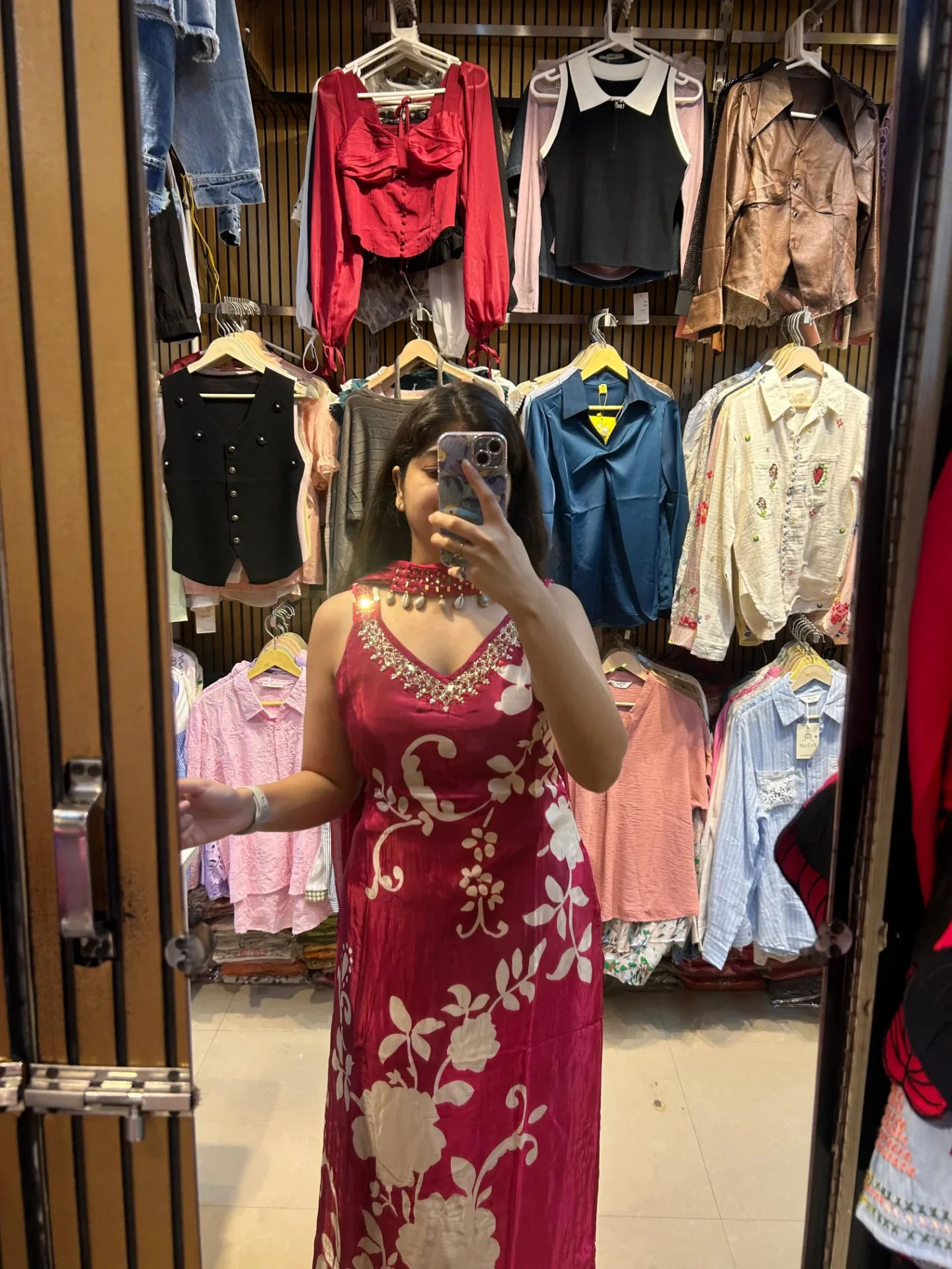 Stylish Floral Print Ethnic Wear - Image 2