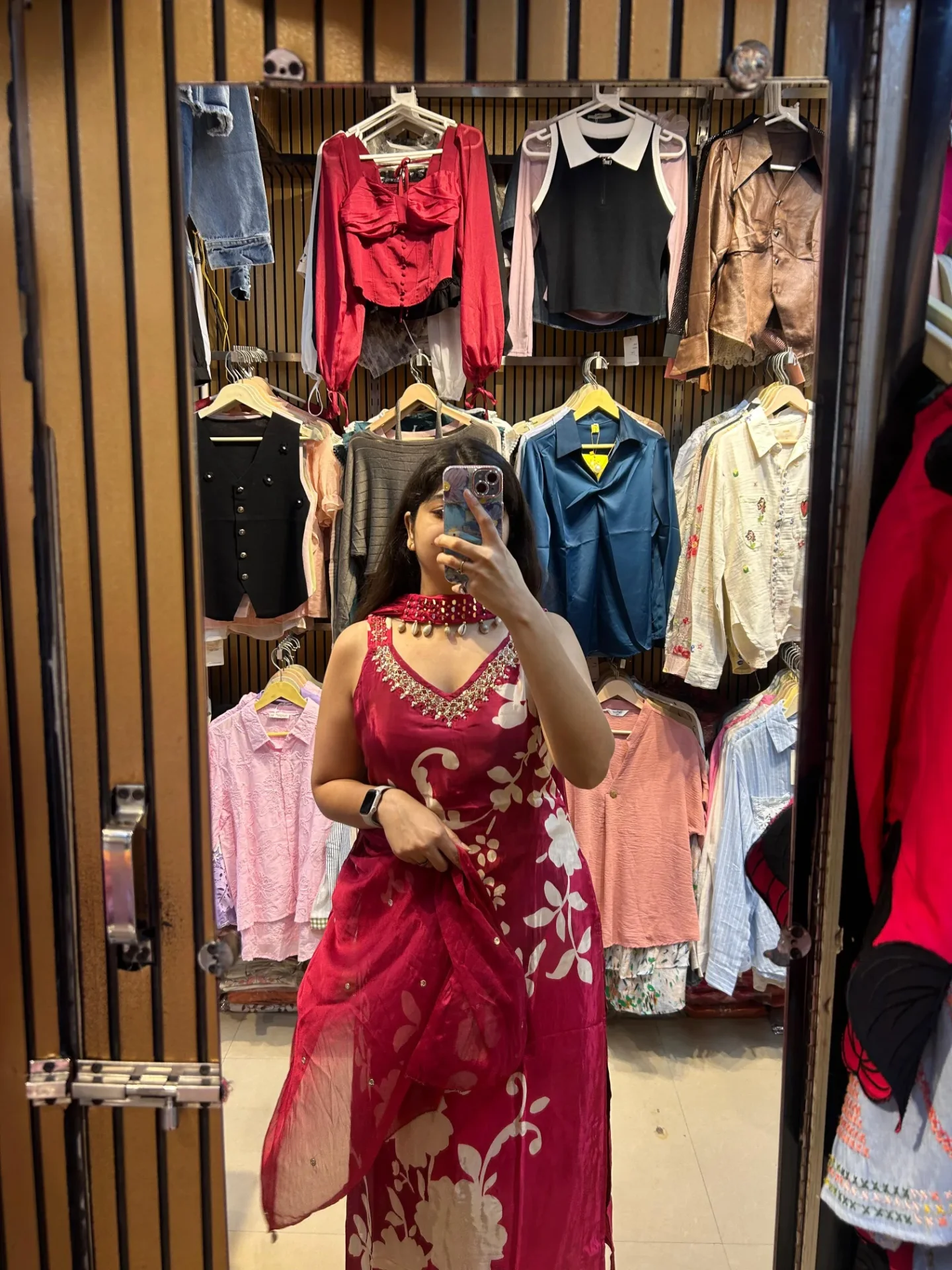 Stylish Floral Print Ethnic Wear - Image 3